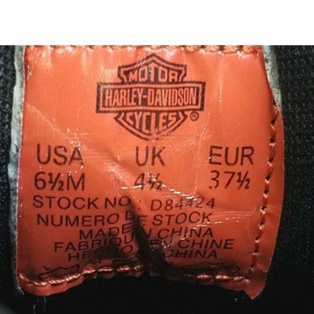 Harley Davidson Riding Boots Black Size 6.5 - Picture 3 of 6